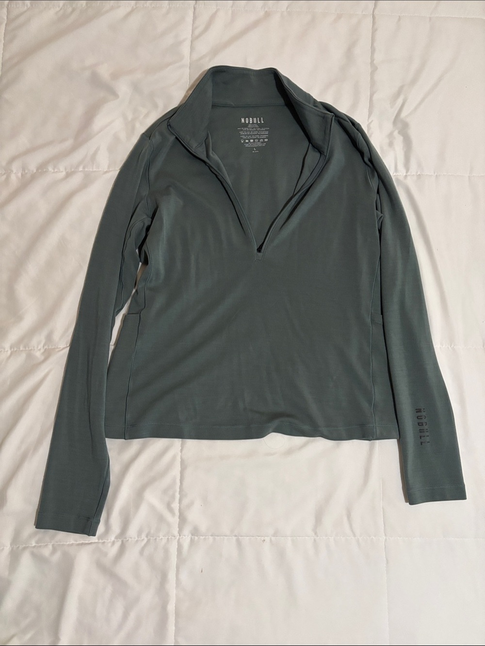 NOBULL Women's Olive Zip Pullover